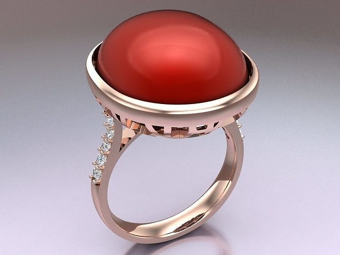 Stone Rings - Womens Rings - N882805 3D print model