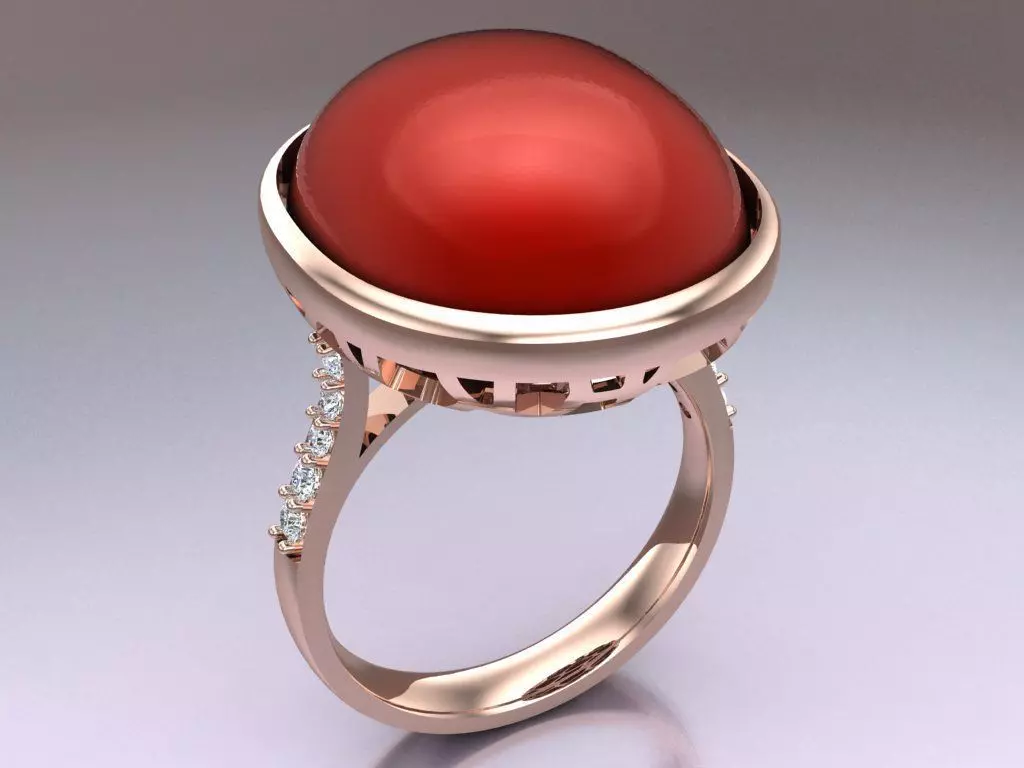 Stone Rings - Womens Rings - N882805 3D print model