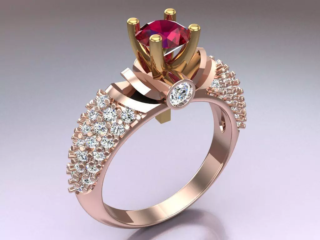 Diamond Ring - Womens Rings - N882924 3D print model
