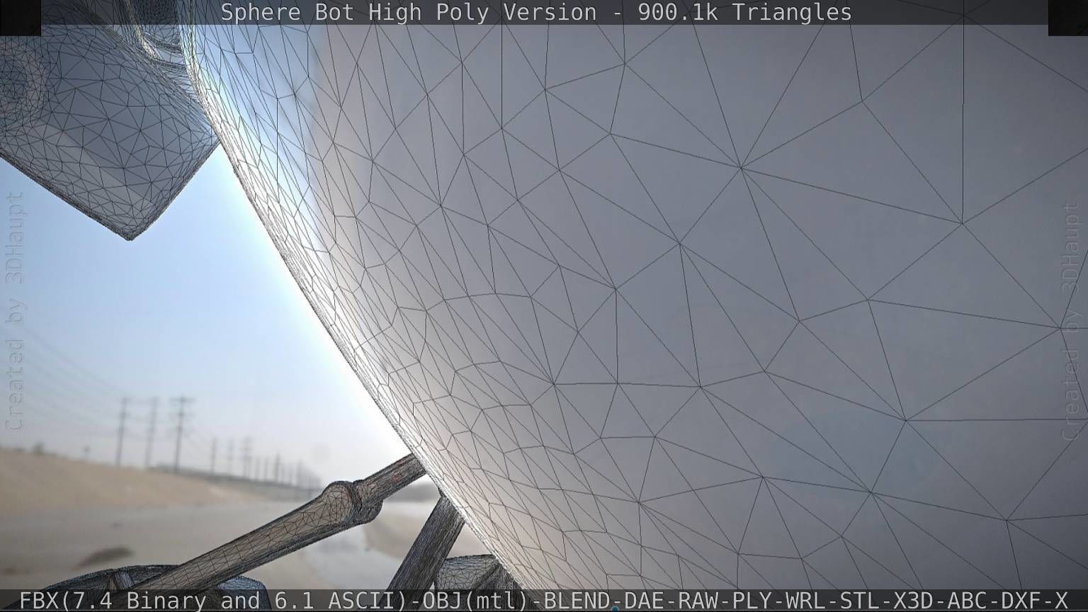 Sphere-Bot High Poly Rigged and Animated 3D model_39