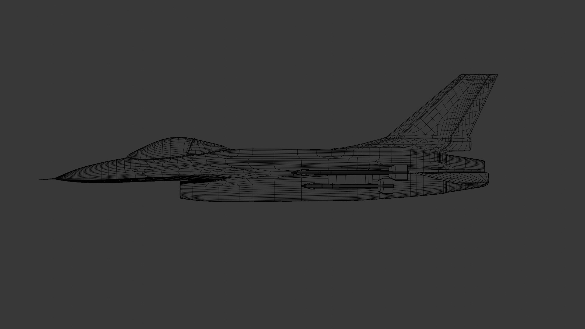 f16 fighter jet Free 3D model_6
