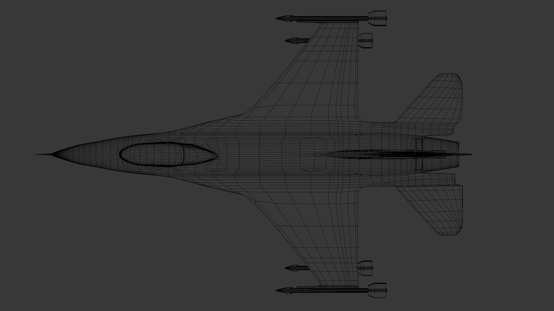 f16 fighter jet Free 3D model_7