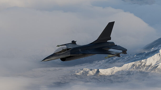 f16 fighter jet Free 3D model