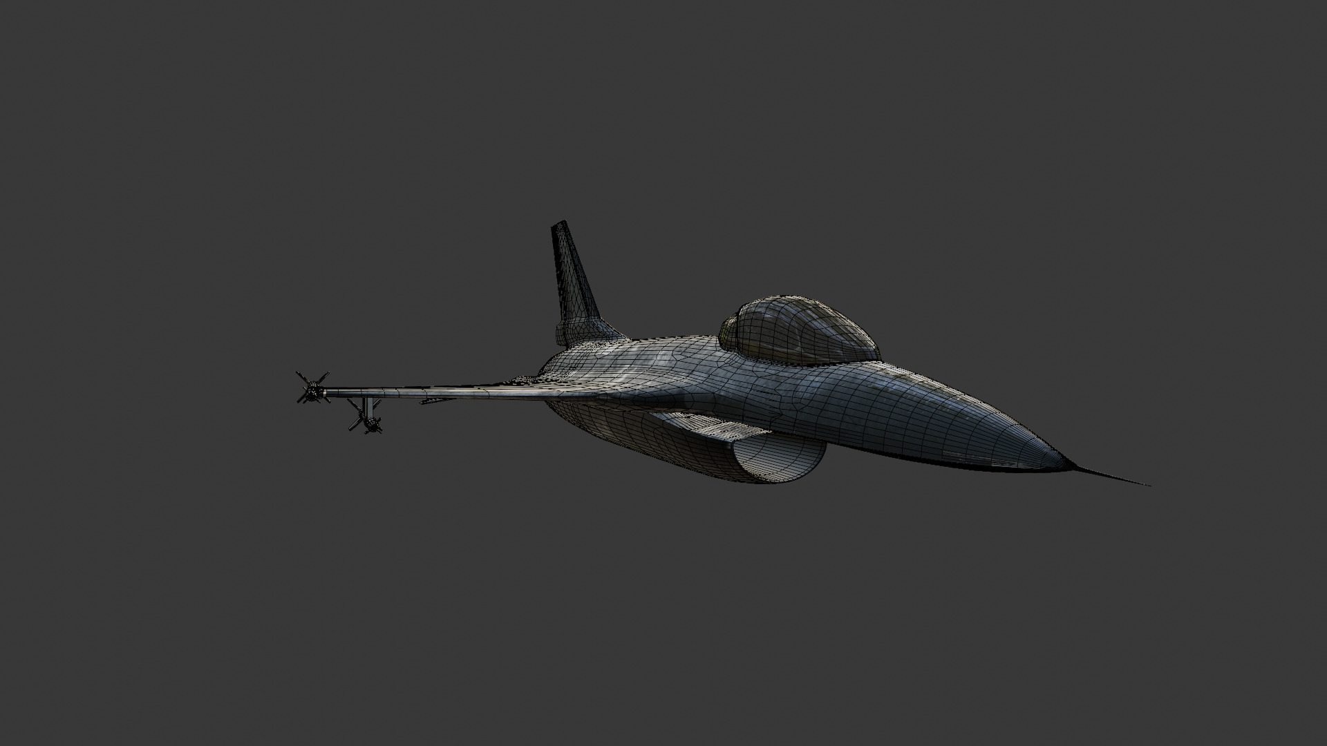 f16 fighter jet Free 3D model_4