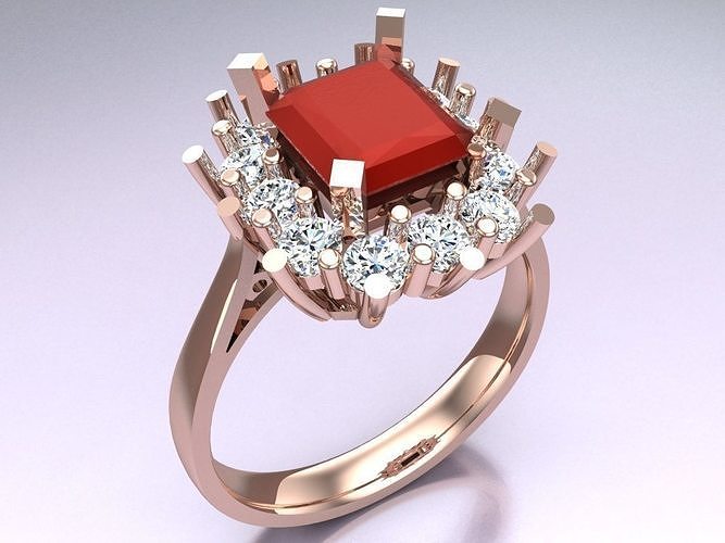 Stone Rings - Womens Rings - N814944 3D print model