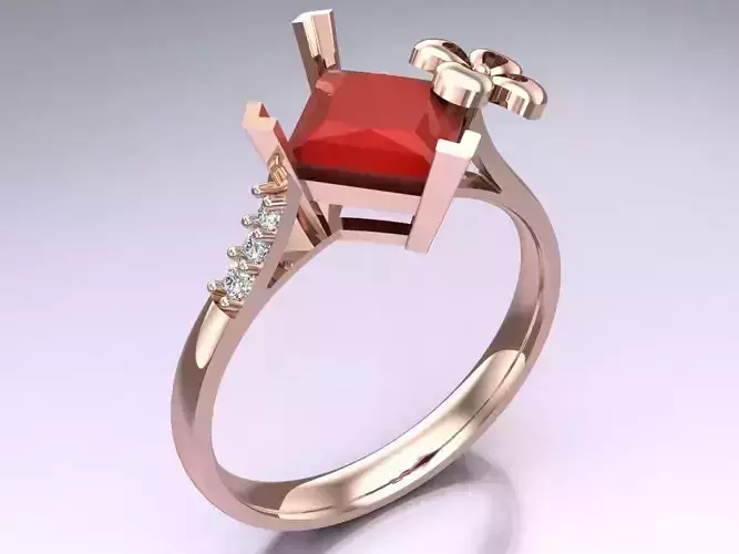 Square Stone Rings - Womens Rings - N814034