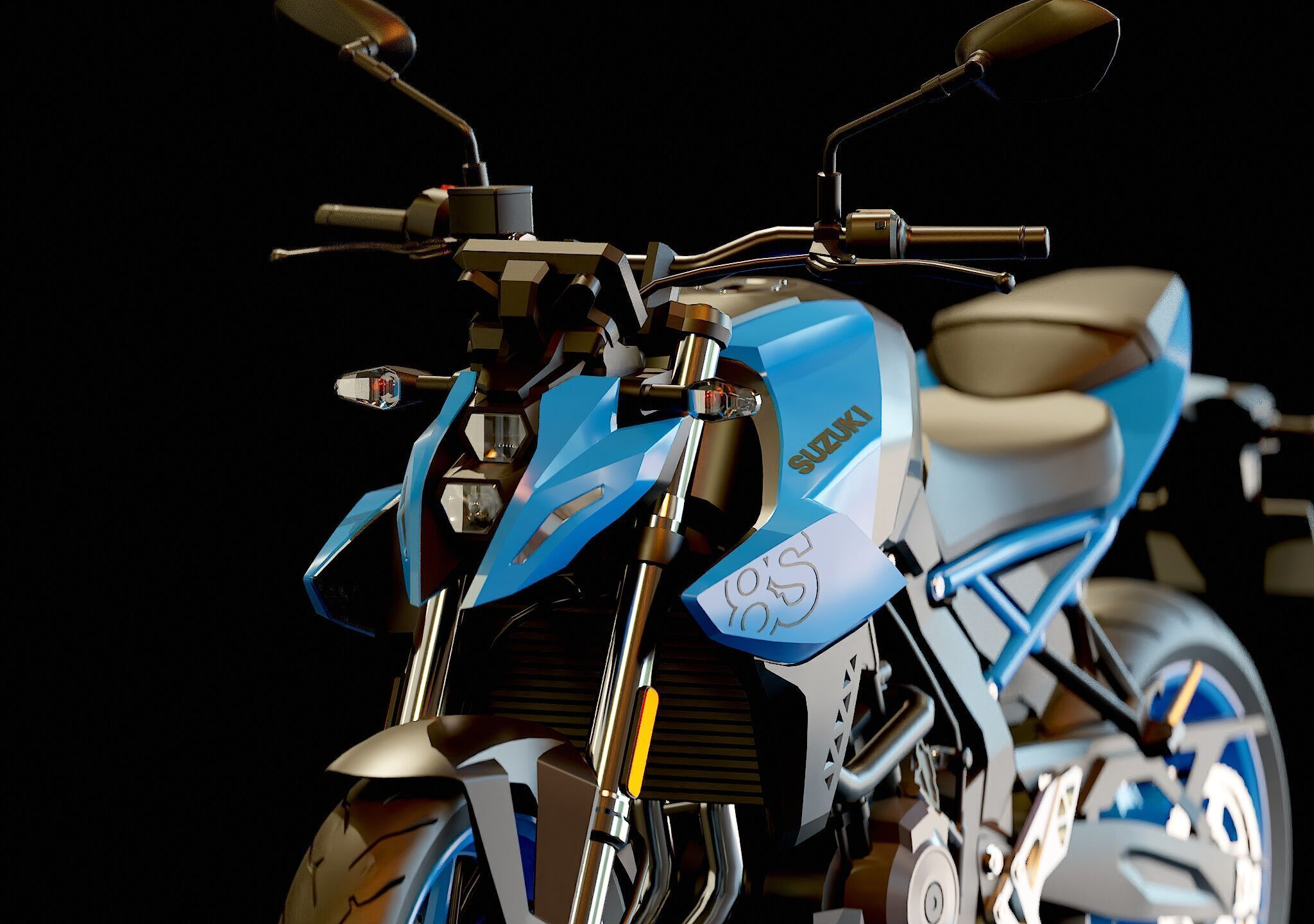 Base model Suzuki GSX 8S 2023 3D model_10