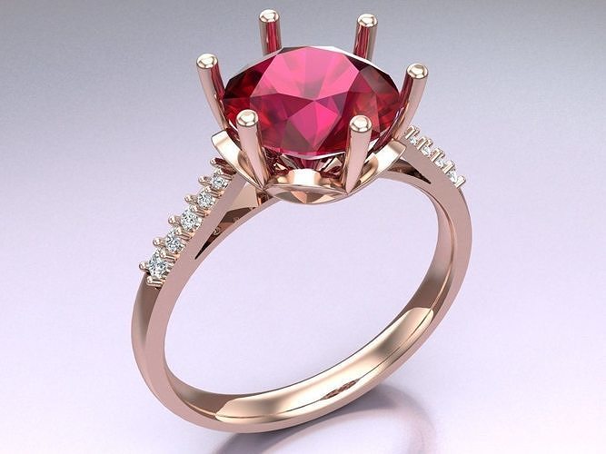 Diamond Ring - Womens Rings - N814138 3D print model
