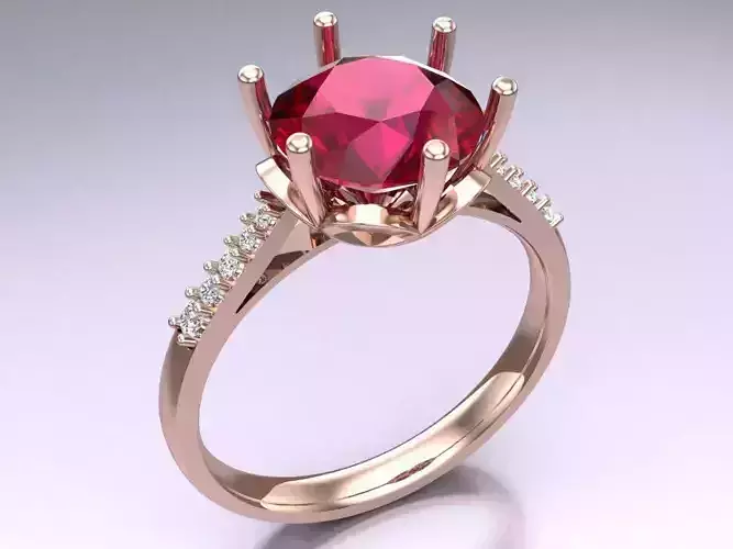 Diamond Ring - Womens Rings - N814138 3D print model