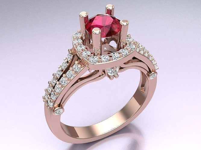 Diamond Ring - Womens Rings - N814153 3D print model