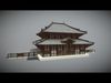 Todai-ji Temple Low-poly 3D model_1
