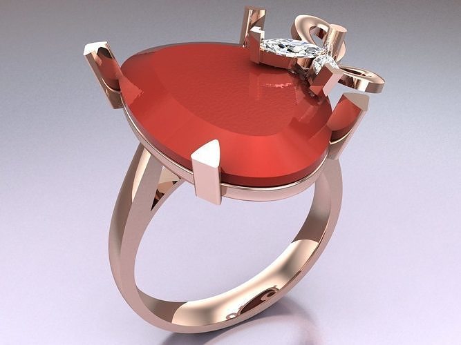 Stone Rings - Womens Rings - N814309 3D print model