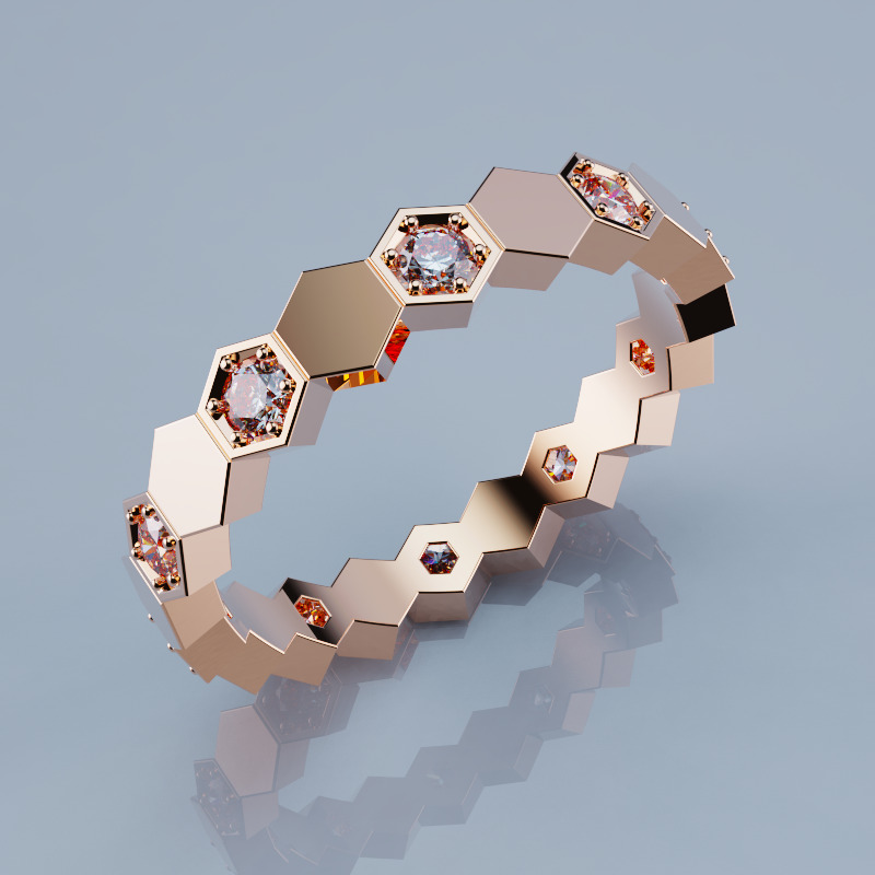 Ring Bee All Size Version2 3D print model_2