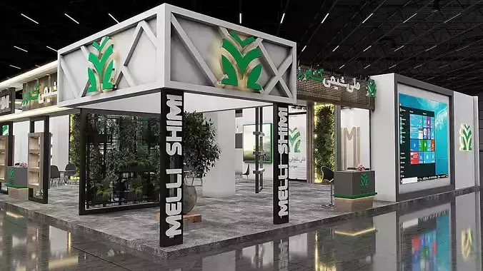 Modern exhibition booth 01