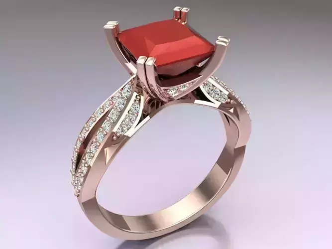 Square Stone Rings - Womens Rings - N814432