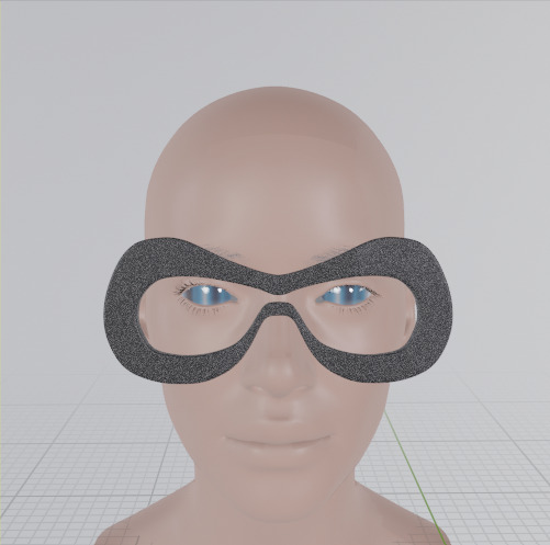 Mask eyewear 3D print model_1