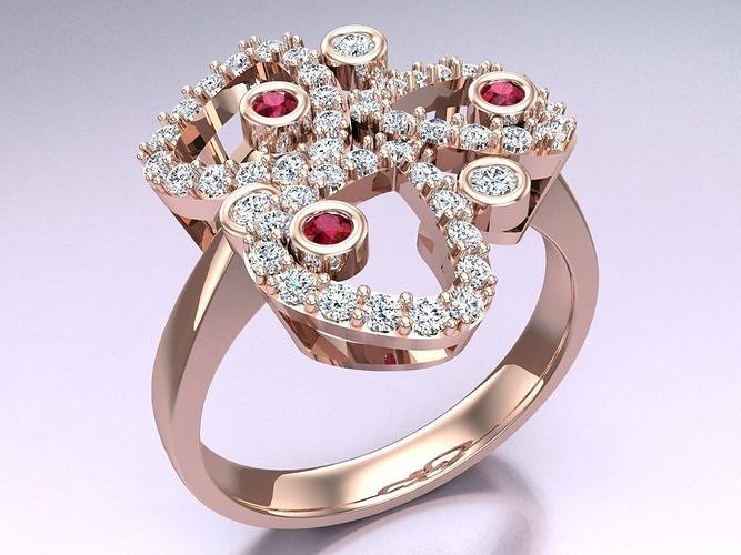 Diamond Ring - Womens Rings - N815042 3D print model