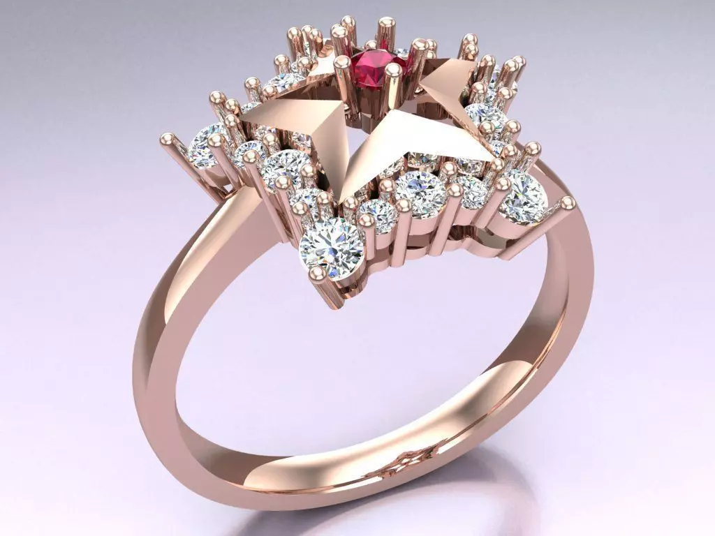 Star Ring - Womens Rings - N816300 3D print model