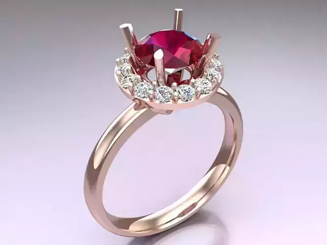 Diamond Ring - Womens Rings - N816351 3D print model