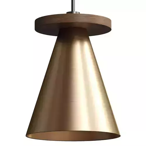 Perry - 6 light aged brass and opal pendant