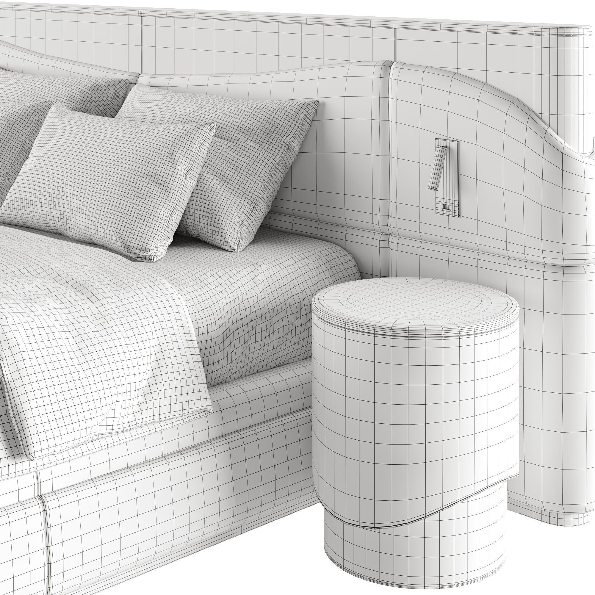 Bed Clori 3D model_6