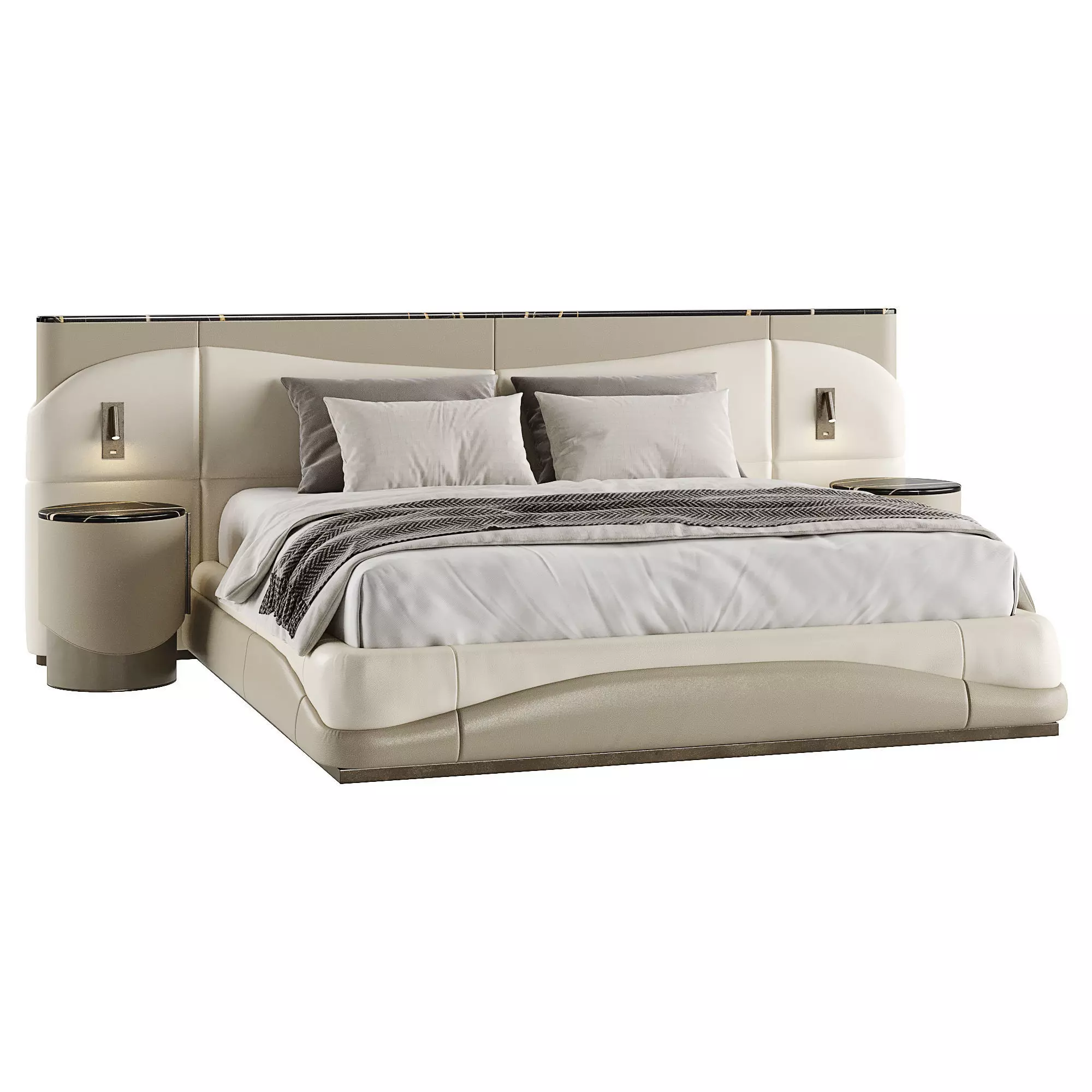 Bed Clori 3D model_0