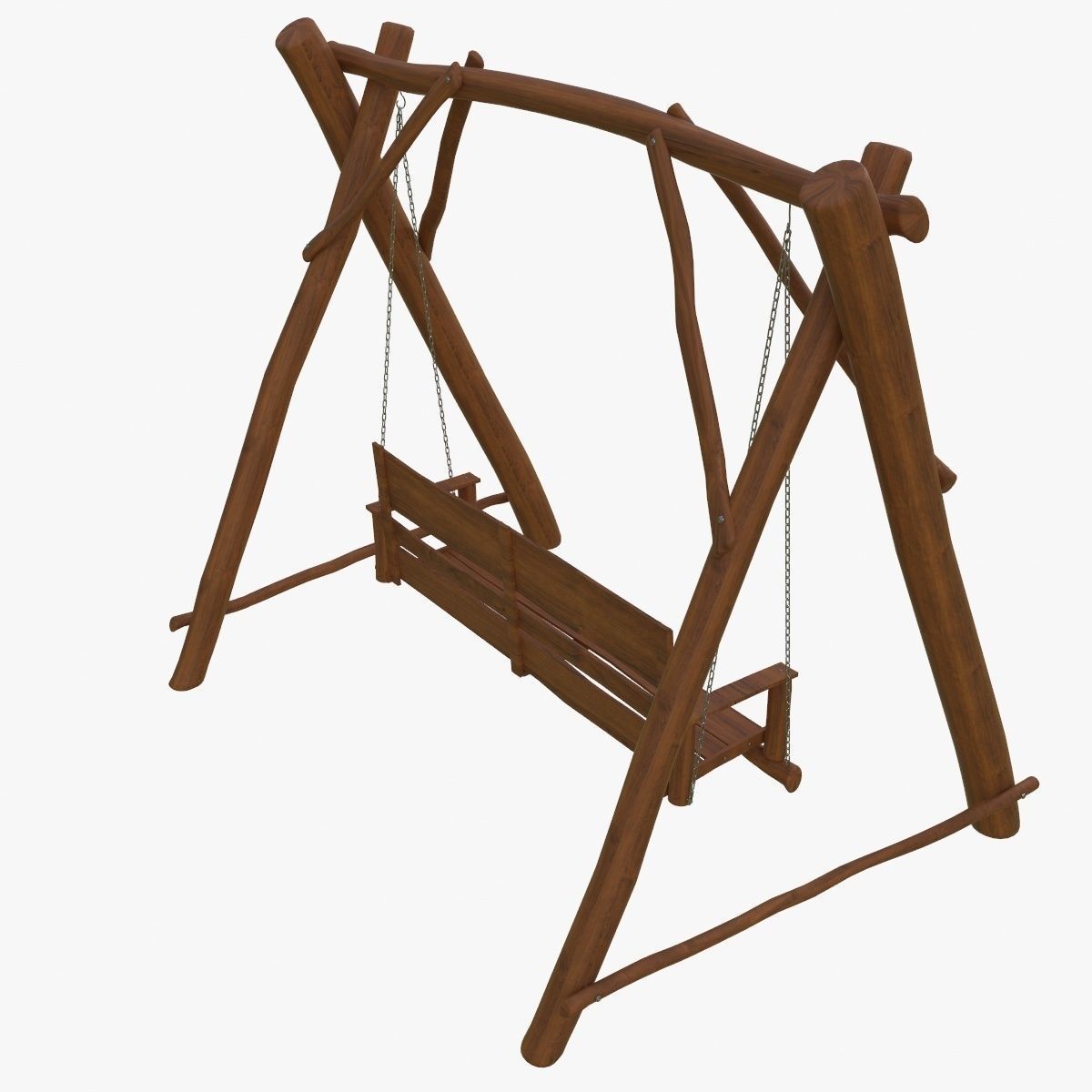 Garden swing 3D model_2