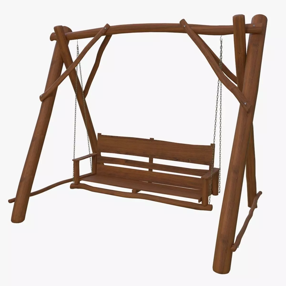 Garden swing 3D model_0