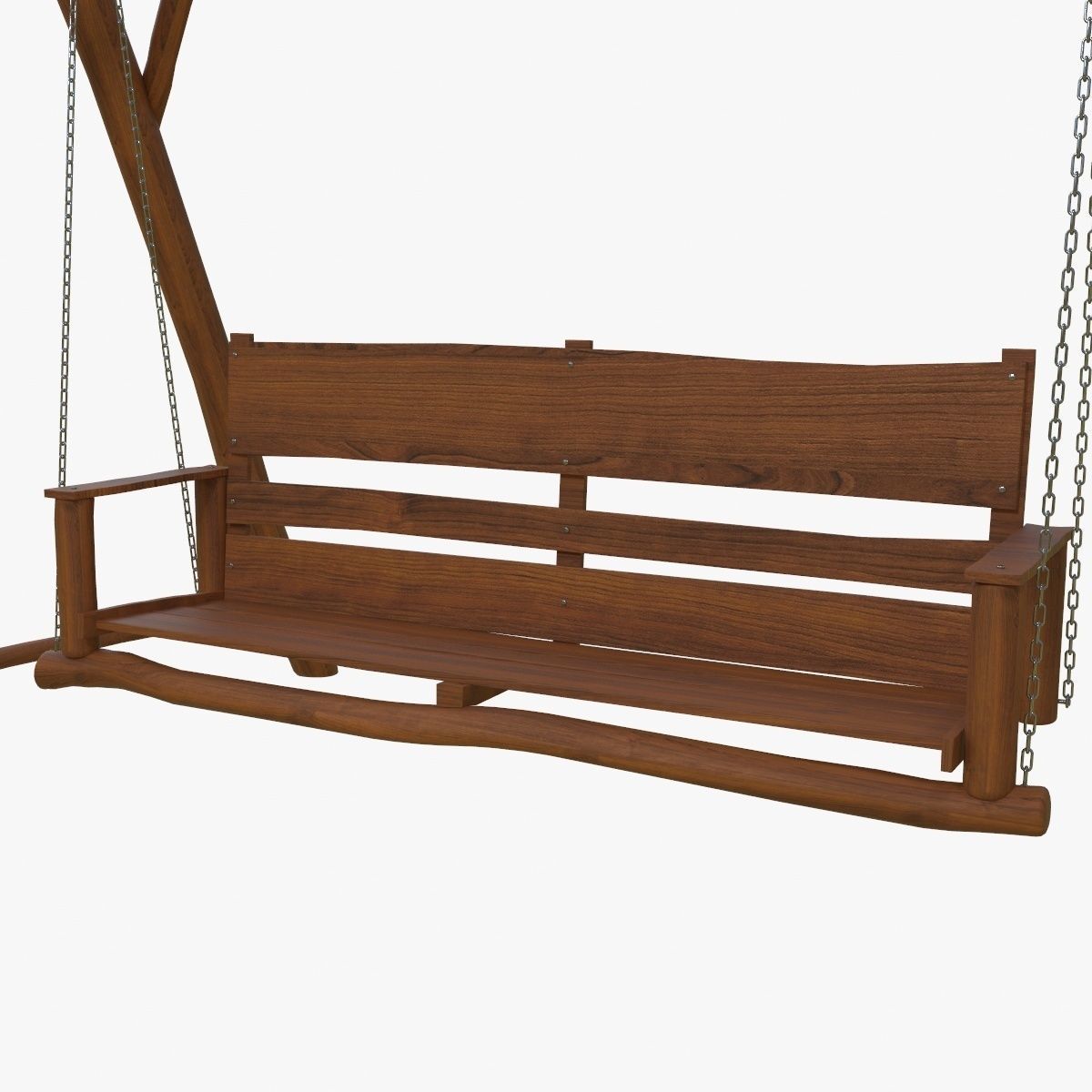 Garden swing 3D model_1
