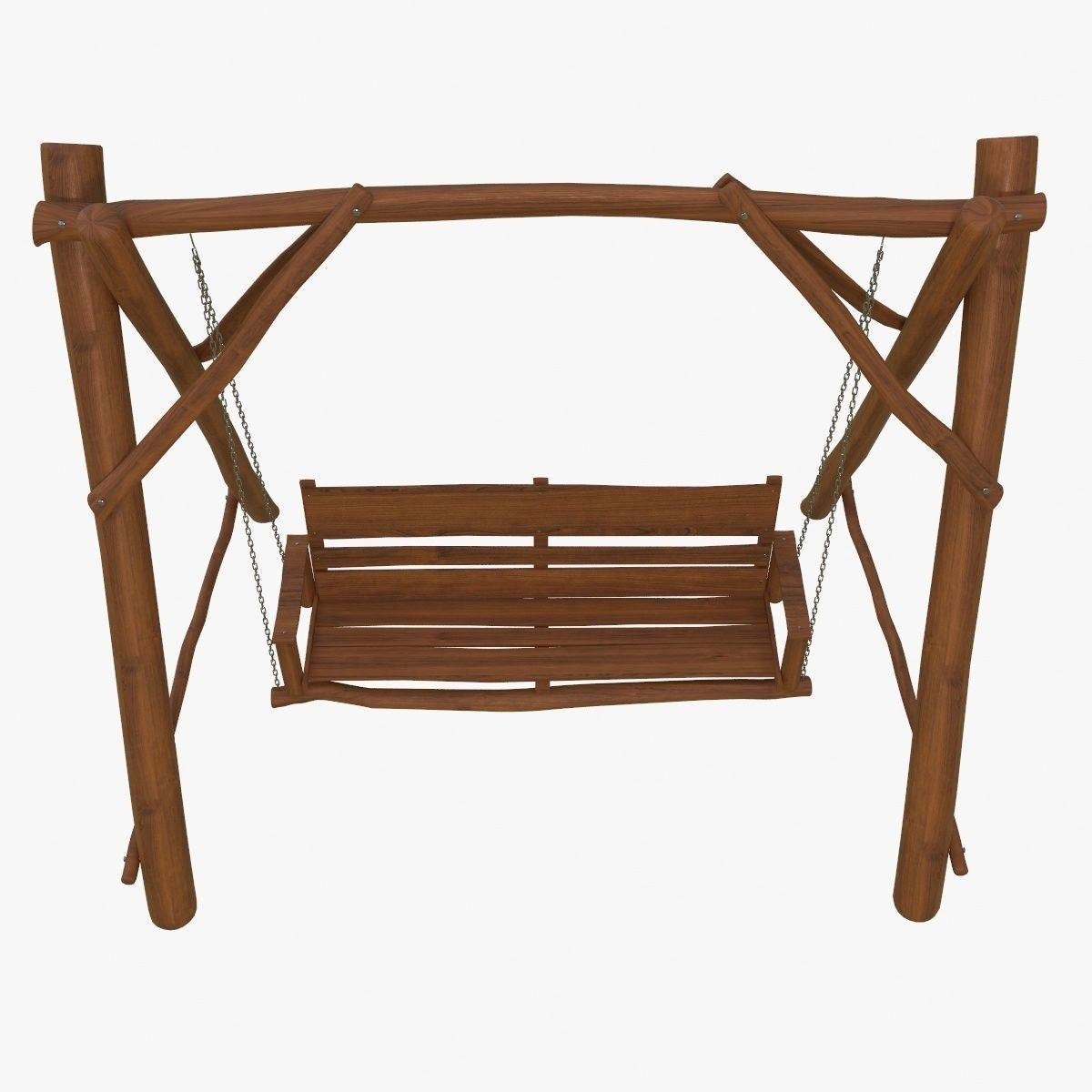 Garden swing 3D model_4