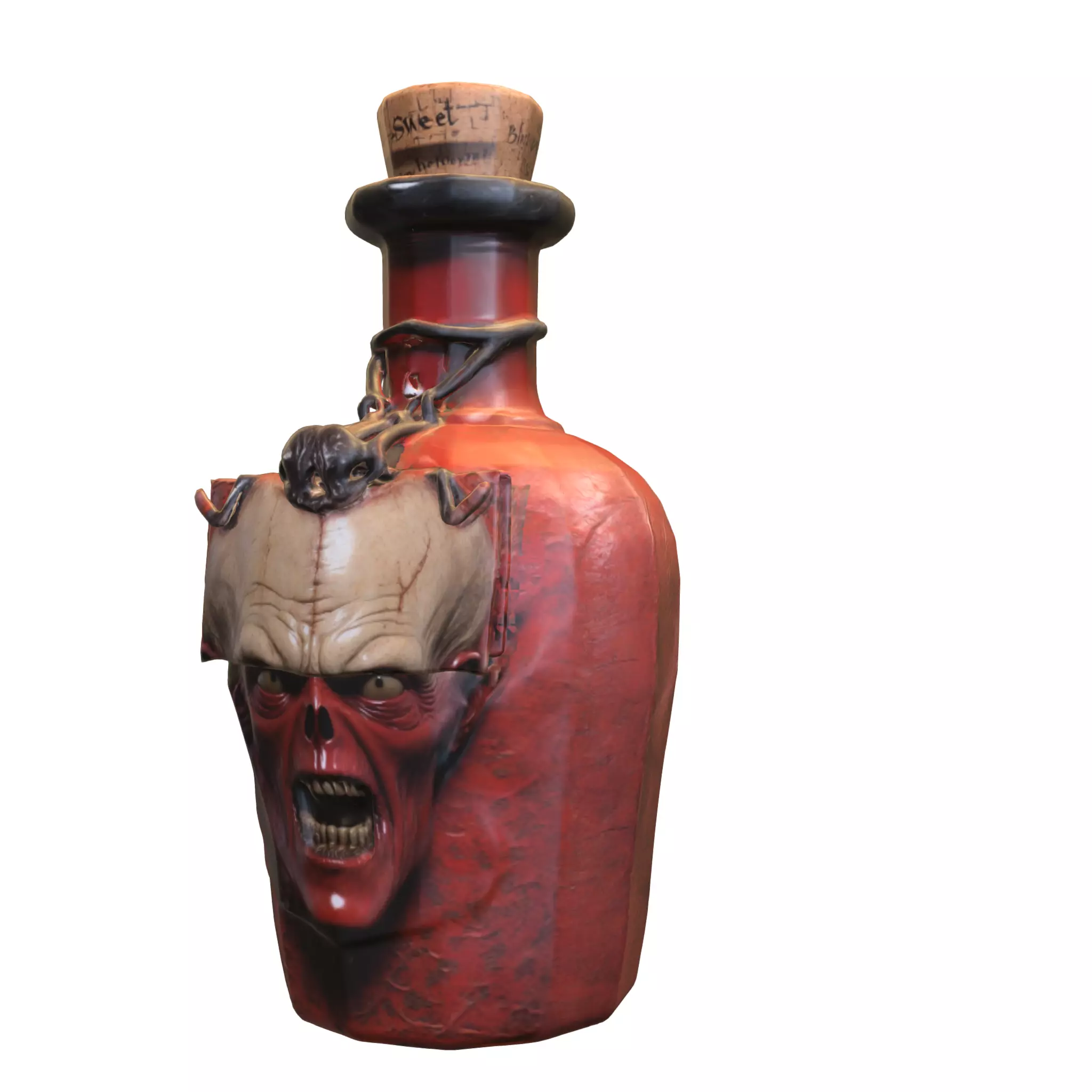 Cursed Demon Potion Bottle Low-poly 3D model