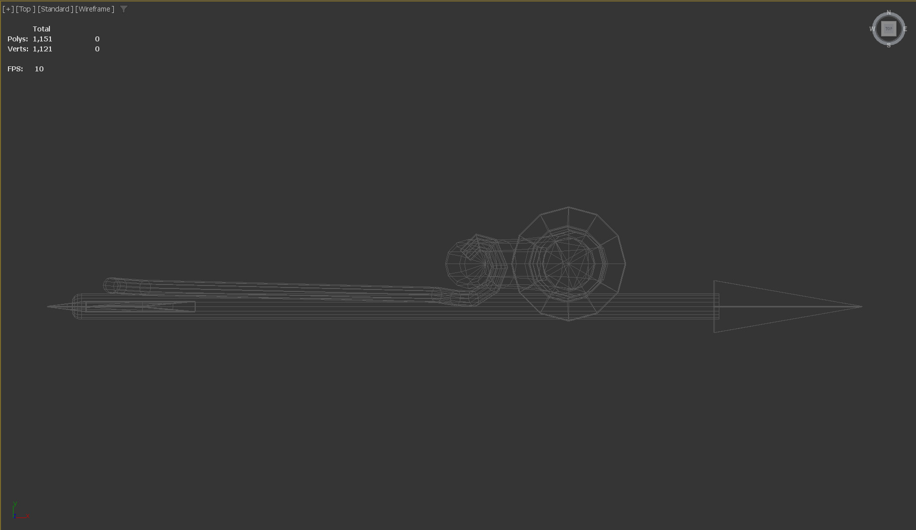 Stylized Low-Poly Bow and Arrow Low-poly 3D model_13