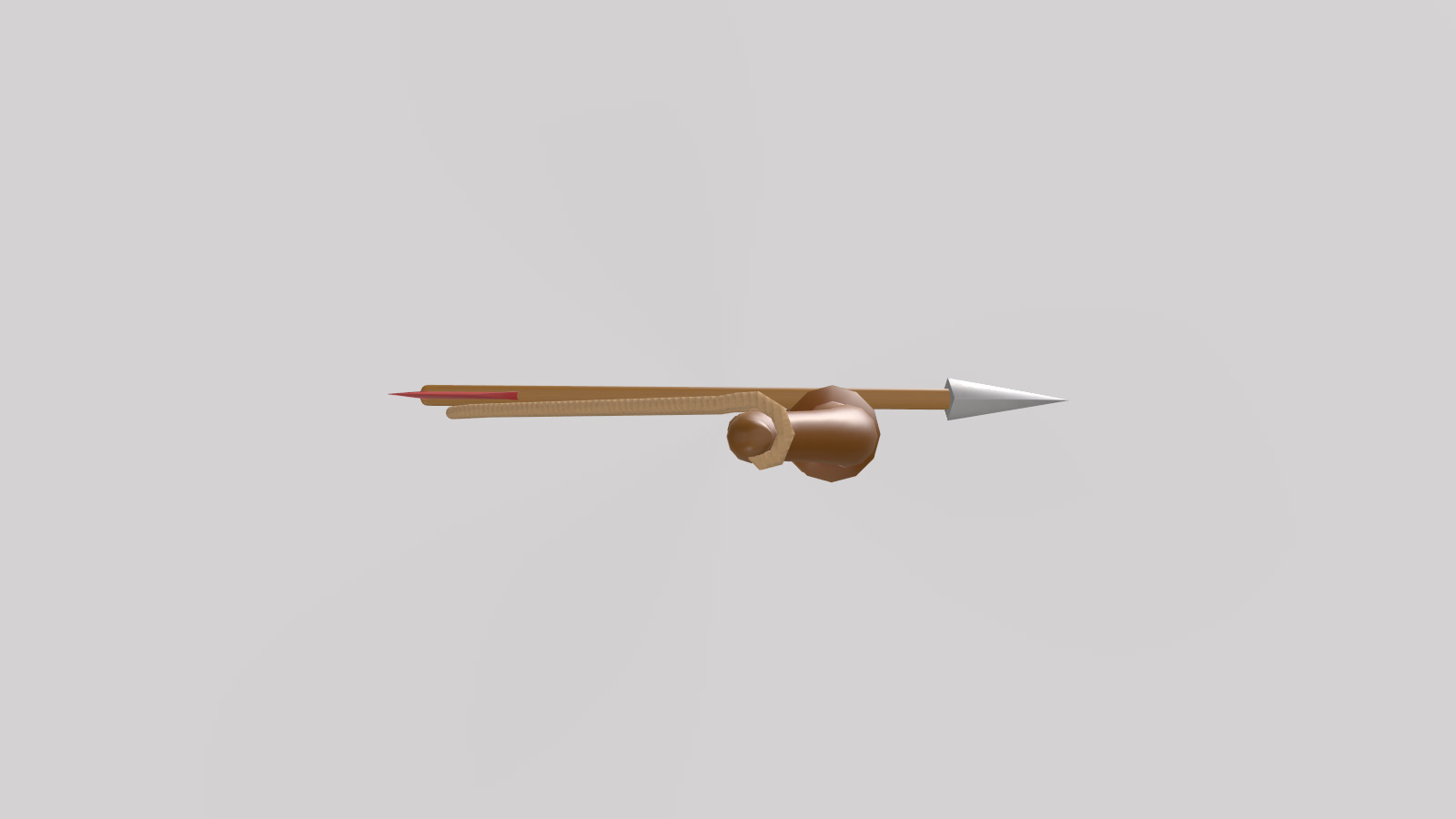 Stylized Low-Poly Bow and Arrow Low-poly 3D model_10