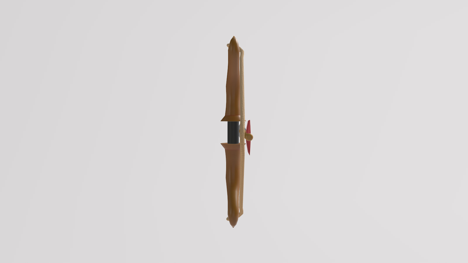 Stylized Low-Poly Bow and Arrow Low-poly 3D model_5