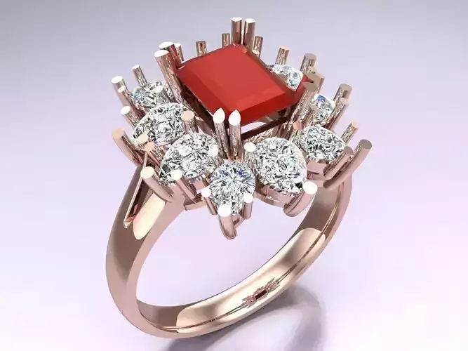 Rectangular Stone Rings - Womens Rings - N725753