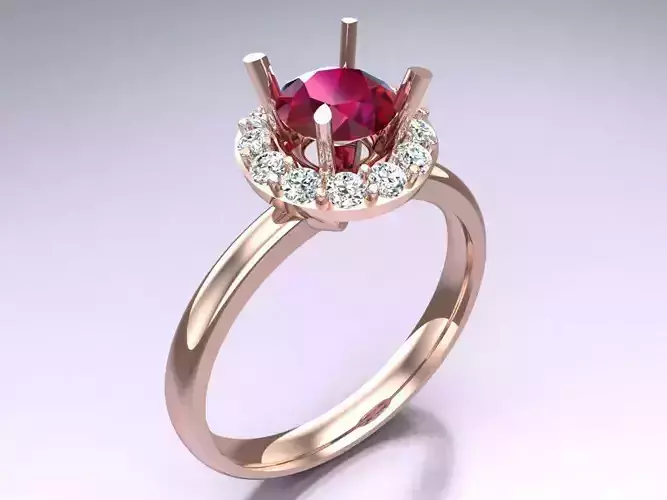 Diamond Ring - Womens Rings - N819235 3D print model