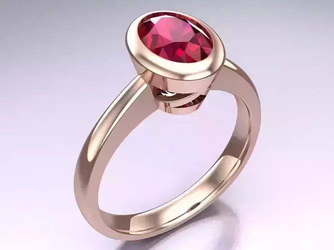 Oval stone ring - Womens  Rings - N820816