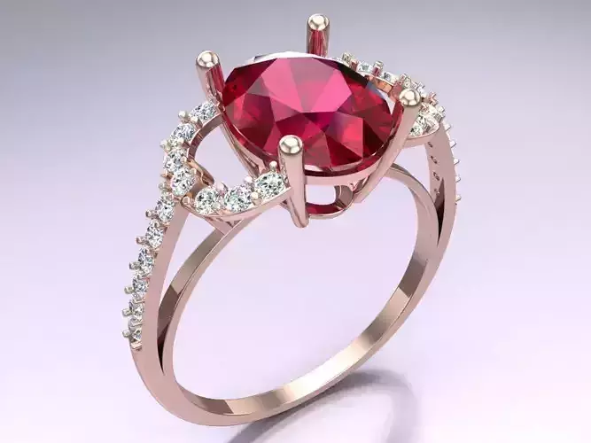 Oval stone ring - Womens  Rings - N820824