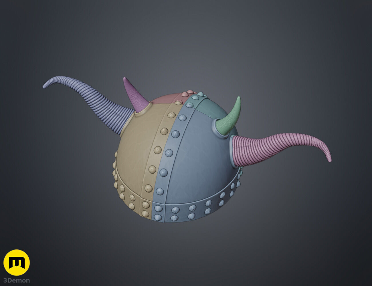 Ruffnut Helmet - How To Train Your Dragon 3D print model_4