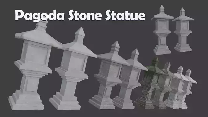 Pagoda Stone Statue