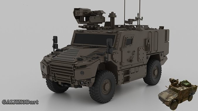 Serval Tactical MRAP Vehicle 3D print model