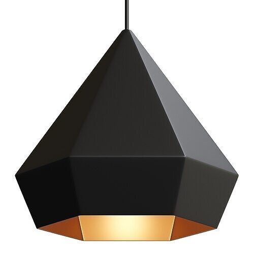  Rose Gold Cohan Single Light Metal Dimmable Pendant 3D model