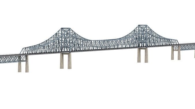 Commodore Barry Bridge 3D model