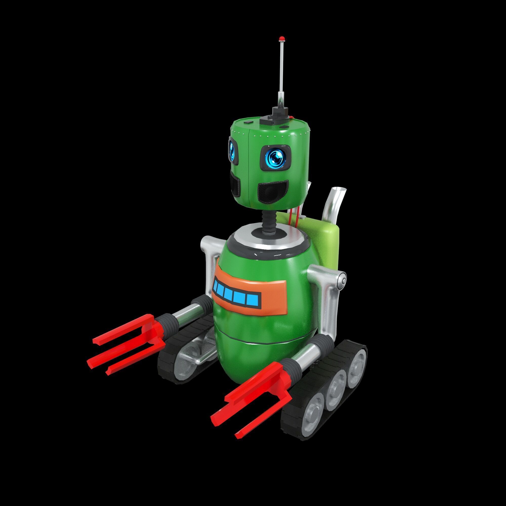 Robot loader 3D model_7
