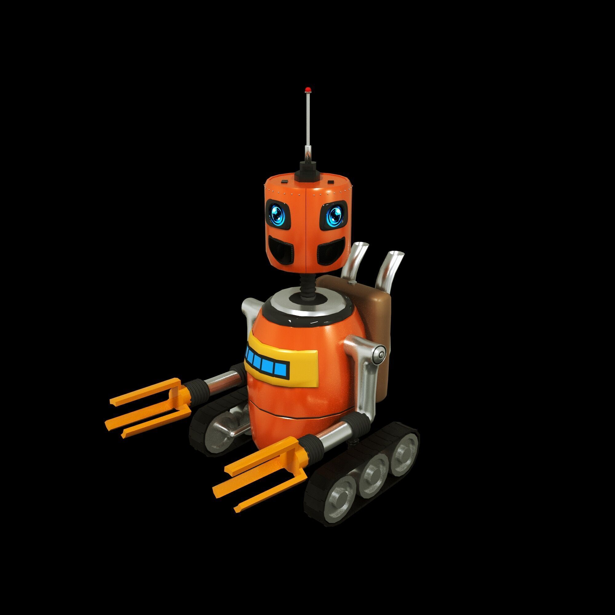 Robot loader 3D model_8