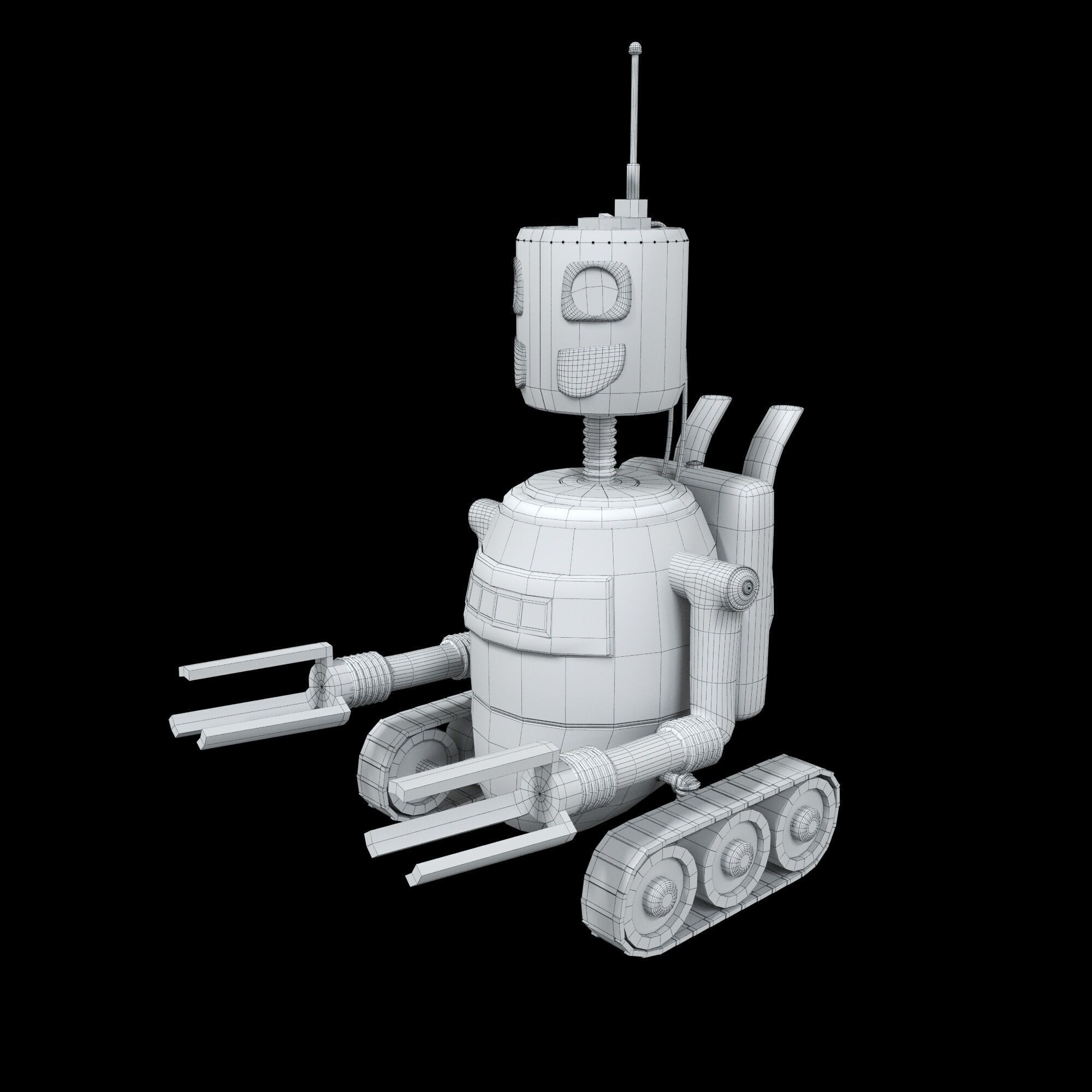 Robot loader 3D model_10