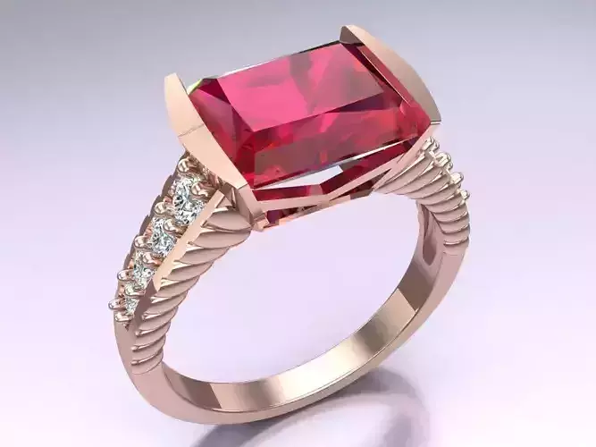 Rectangular Stone Rings - Womens Rings - N821944