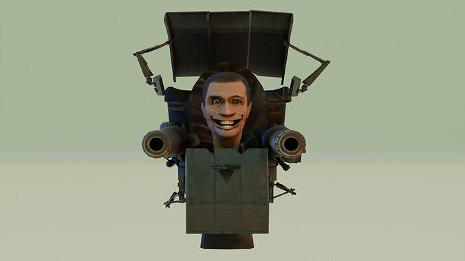 giant dual laser skibidi toilet 3D model