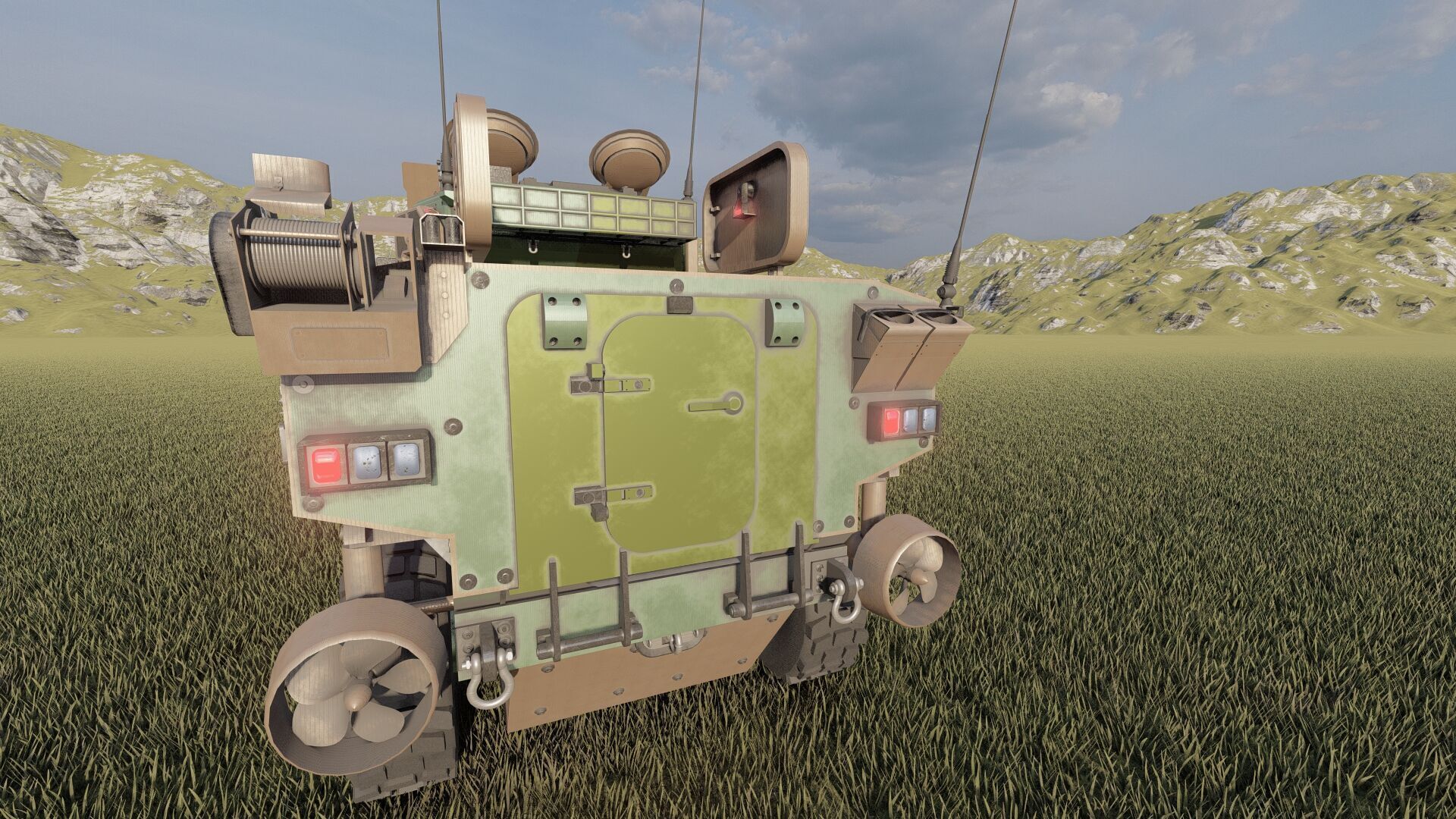 MILITARY INFANTRY VEHICLE 8X8 3D model_11