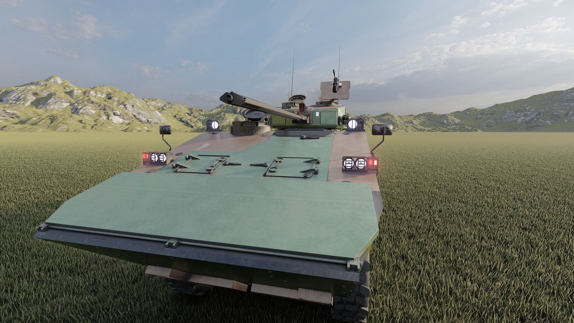 MILITARY INFANTRY VEHICLE 8X8 3D model_15